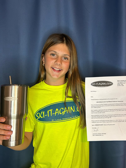 Kate Nelson with her SIA Scholarship Award Letter!!!