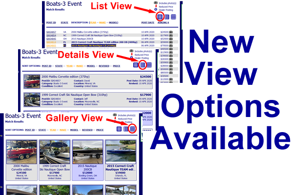 New View Options Available