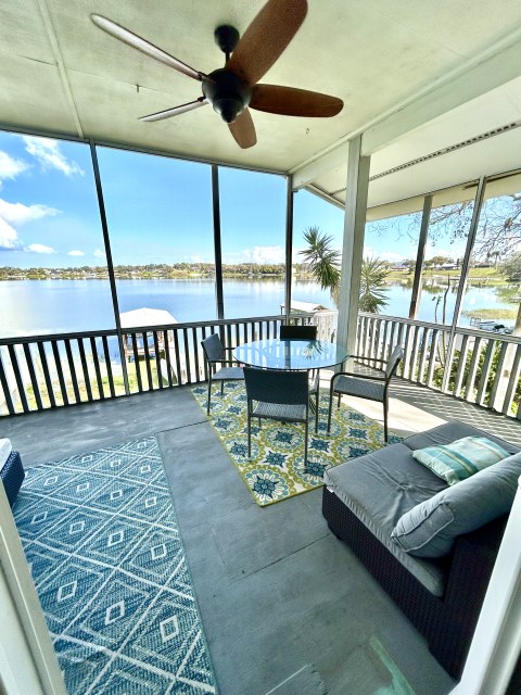 2019 Orlando Ski Lakefront Rental by 2 bed 1 bath, boat avail
