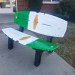 2020 - Plastic Recycled Bench Legs by Bench - WakeBoard Bench