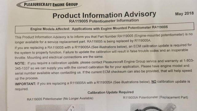 2005 Potentiometer by Correct Craft