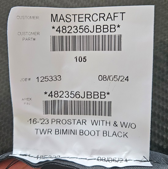 2019 OEM Logo Bimini Cover by Mastercraft